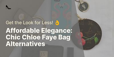 Affordable Elegance: Chic Chloe Faye Bag Alternatives - Get the Look for Less! 👌