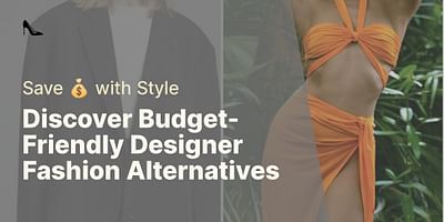 Discover Budget-Friendly Designer Fashion Alternatives - Save 💰 with Style
