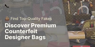 Discover Premium Counterfeit Designer Bags - 👜 Find Top-Quality Fakes